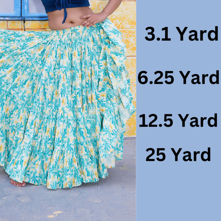 How to make a 25 yard skirt